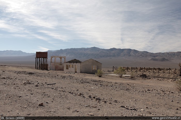 La ex estación de ferrocarril Carrera Pinto en la Region de Atacama, Chile