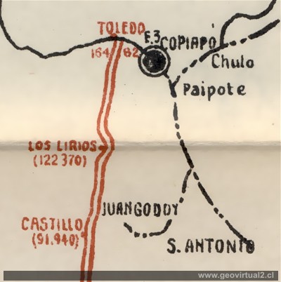 Carma Marin 1914 del trayecto Chañarcillo
