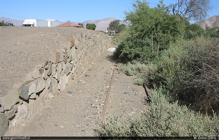 Eisenbahnen in der Atacama Wüste: Ehemalige Linie zur Iman Eisenmine
