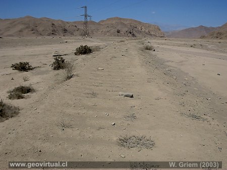 ferrocarriles en Atacama: terraplen a Puquios - Región Atacama, Chile