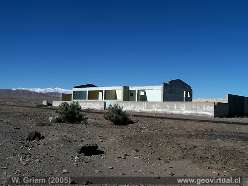 Bahnhof von Juan Godoy/ Llampos (Atacama / Chile)