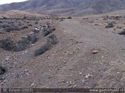Ehemalige Eisenbahnlinie zu den Silberminen nach Chañarcillo (Atacama, Chile)