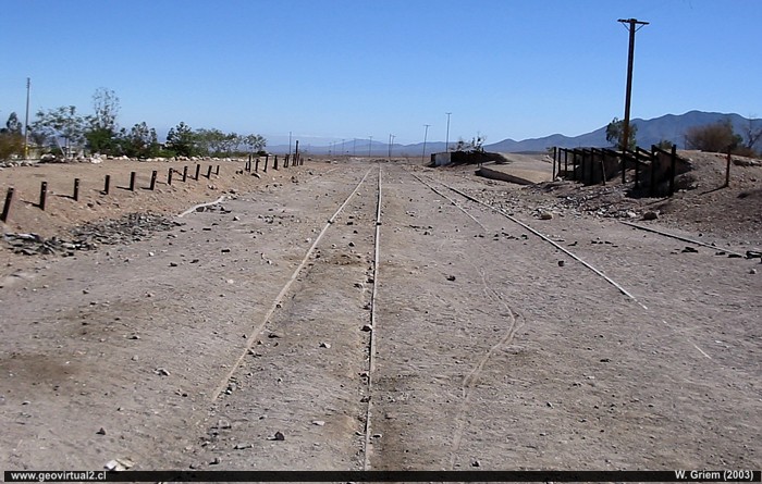 Bahnhof von Inca de Oro in der Atacamawüste, Chile: Eisenbahnen der Atacama Wüste