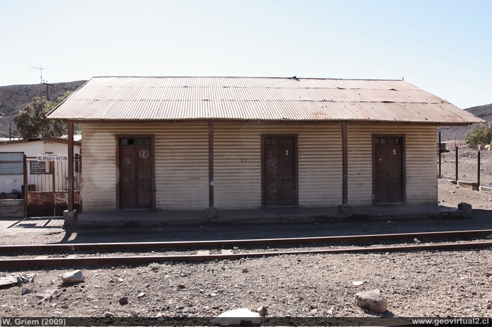 Estación Incahuasi, linea ferrea longitudinal del Norte de Chile