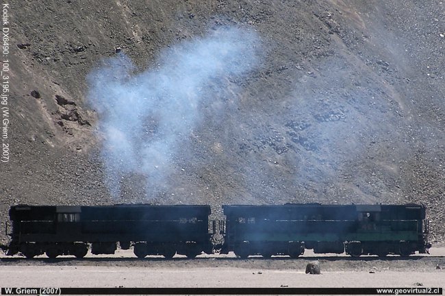Tren entre Llanta y Potrerillos - Atacama, Chile