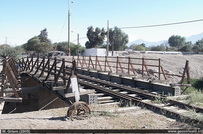 Linea ferrea en Paipote, Region de Atacama - ferrocarriles de Atacama