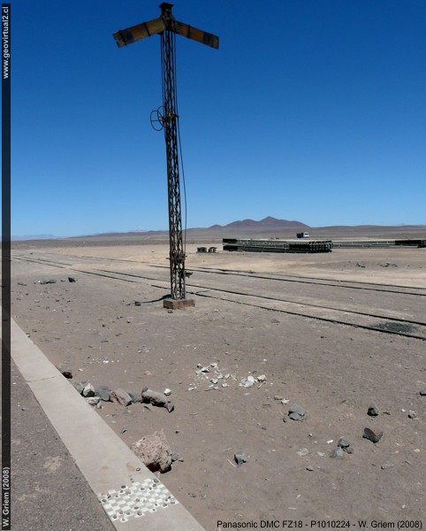 Eisenbahnstation von Pedro Montt in der chilenischen Atacama-Wüste - Chile