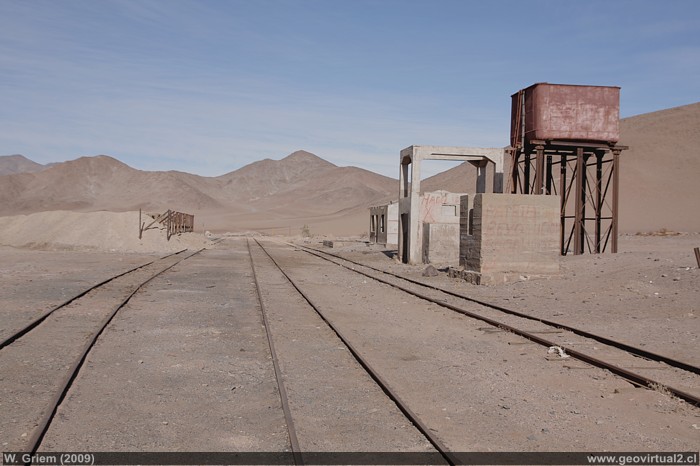 Der Bahnhof von Carrera Pinto in der Atacama Wüste - Chile