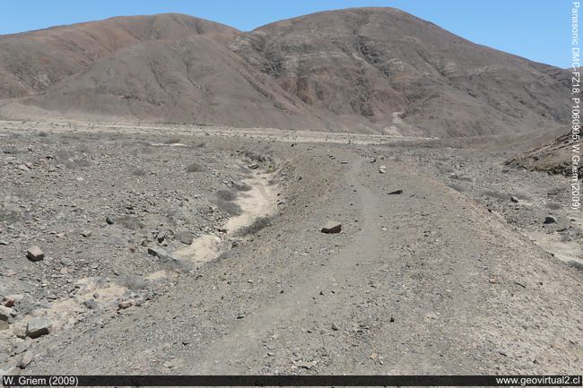 Línea férrea a la mina Placetones en Las Animas, Atacama, Chile