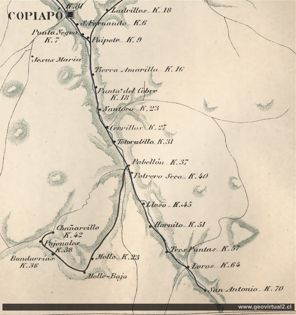 Espinoza 1903: Ferrocarril Copiapó a Los Loros