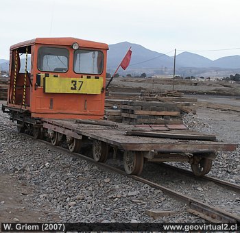 Tren en la estación de El Salado, Región de Atacama, Chile