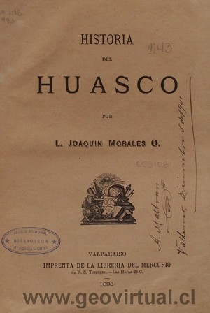 Historia de Huasco de Joaquín Morales 1896