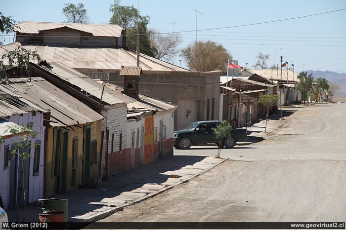 Calles de Inca de Oro en pleno desierto de Atacama, Chile