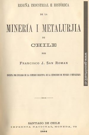 San Roman: Mineraía de Chile 1894