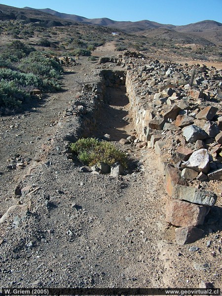 Ruinen in Carrizal Alto, Atacama Region, Chile