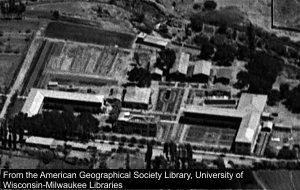 Escuela de minas en 1937 - foto aérea