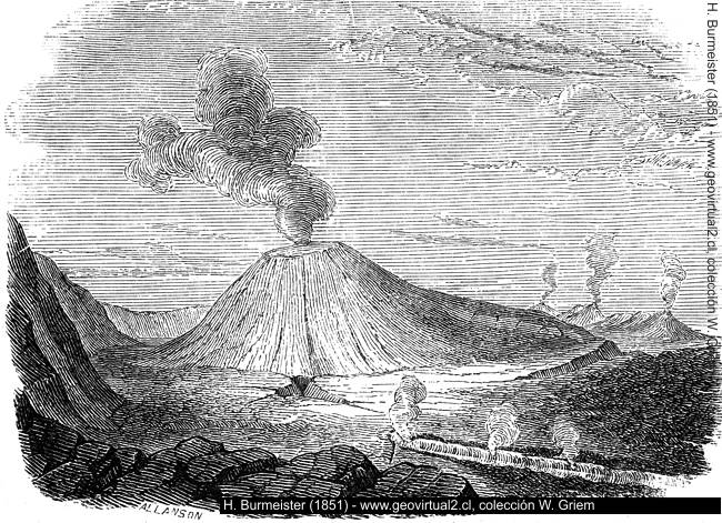 Burmeister (1851): Ausbruch des Vesuvs