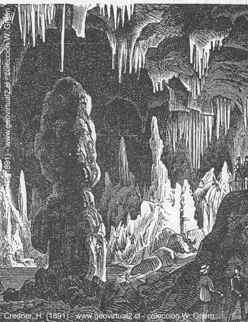 Cueva de Adelsberger, Credner, 1891