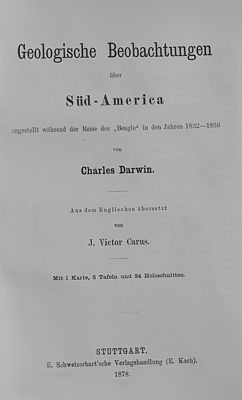 Libro de Charles Darwin, Sudamerica 