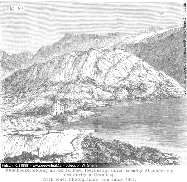 Fritsch, 1888: Colinas redondeadas en Suiza