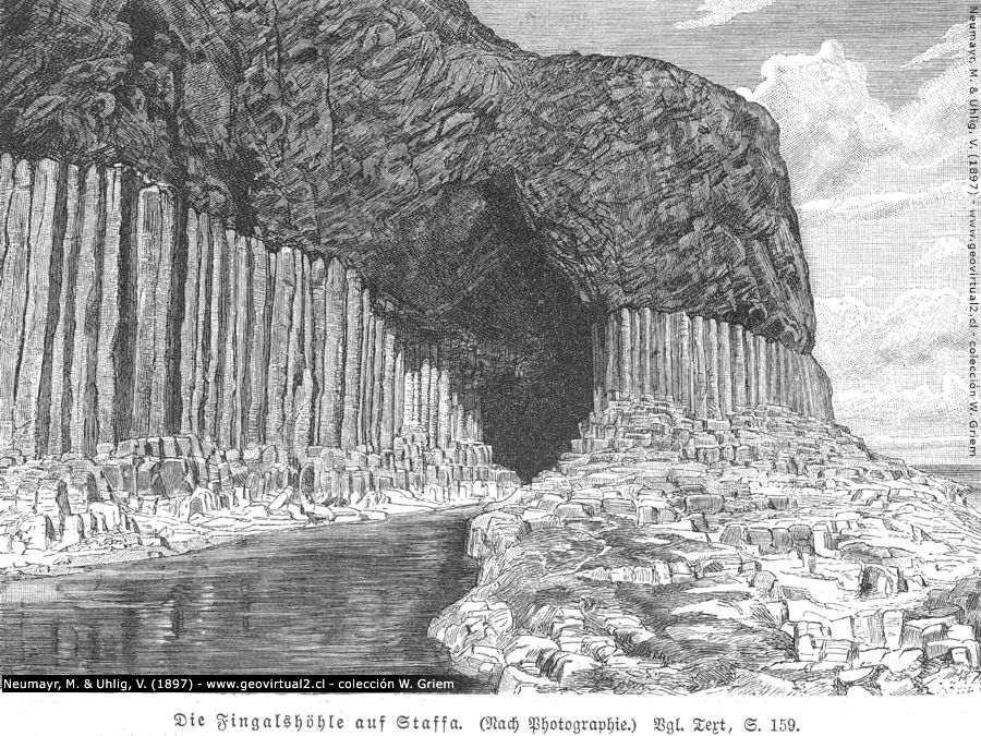 Columnatas de basalto - columnas de basalto de Fingals