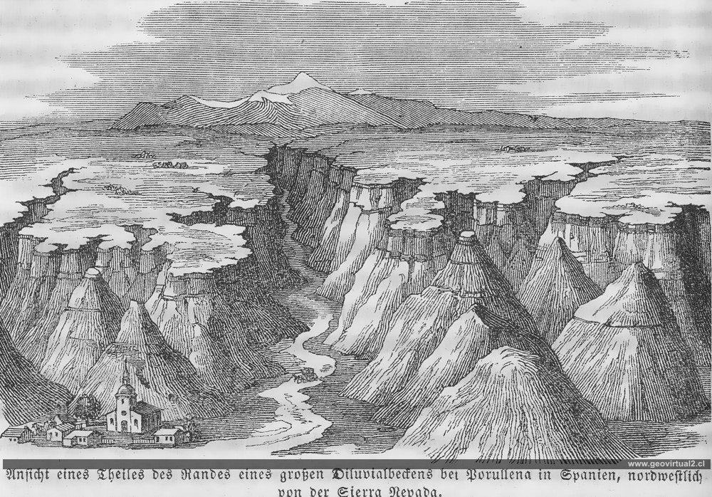 Roßmäßler(1863): Erosion einer Hochebene