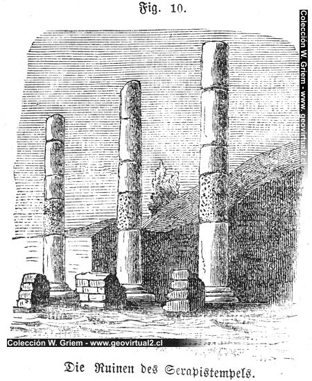 F. Siegmund (1877): Ruinen des Serapistempel