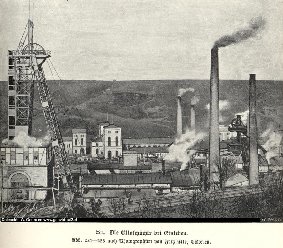 Bergwerk Eisleben im Kupferschiefer, Deutschland (E. Treptow, 1900)