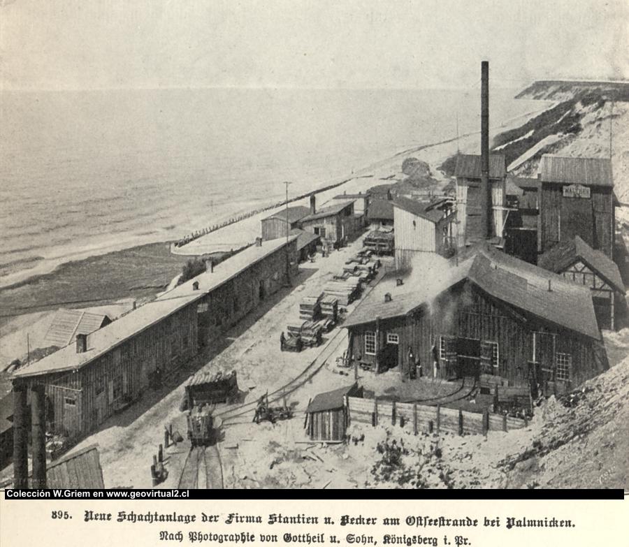 Bernstein-Mine, Ostsee, Baltikum (E. Treptow, 1900)