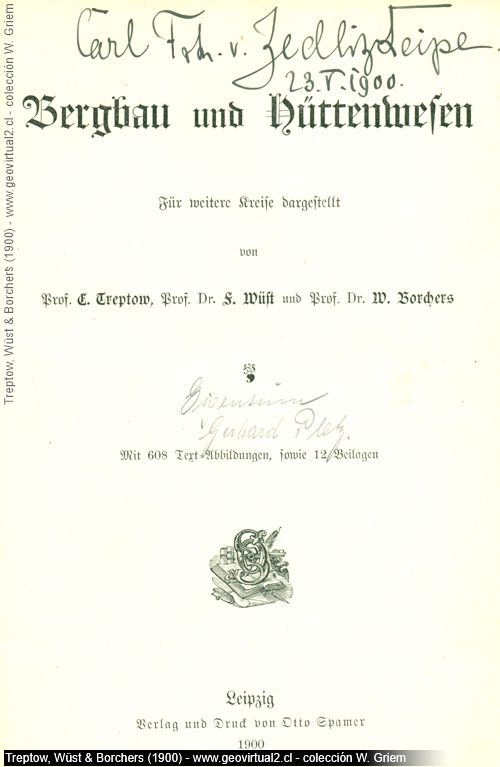 Treptow, Wüst & Borchers (1900): Bergbau und Hüttenwesen