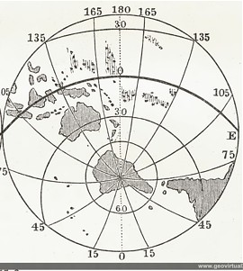 Walther 1908: Hemisferio de los océanos