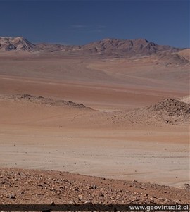 Llano de un desierto - Desierto de Atacama, Chile