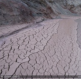 Mud flow en el desierto de Atacama