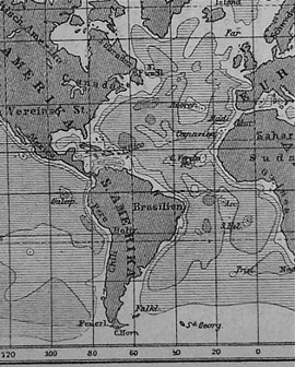 Kruemmel 1886: Profundidad de los oceanos en 1886