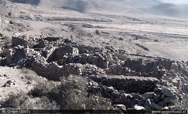 Ruinas de la mina La Negra en la Region de Atacama, Chile