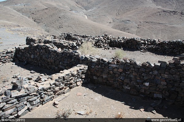 Region de Atacama: Ruinas de la mina Condor en el distrito de Inca de Oro