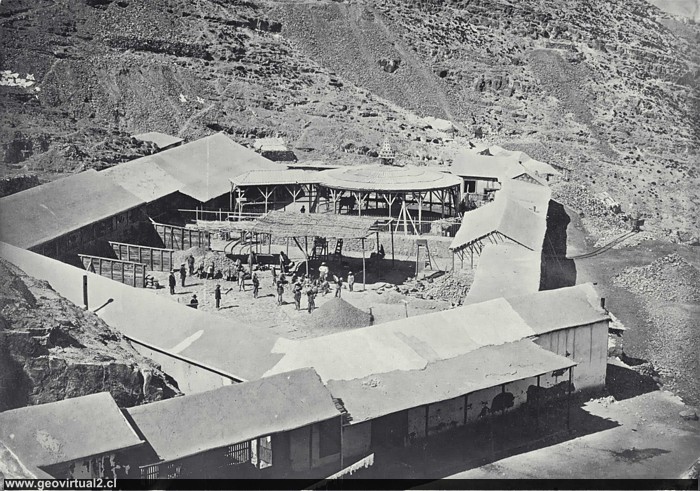 Chañarcillo um 1864 - Das Descubridora Bergwerk
