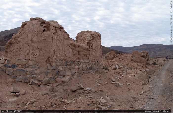 Ruins of Chañarcillo / Juan Godoy in the Atacama Region - Chile.