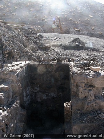 Sector de la mina Agua Amarilla en Cerro Blanco, Atacama, Chile