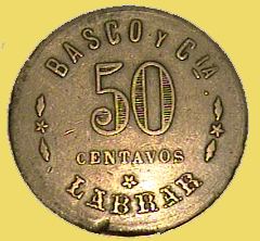 Ficha de Labrar - 50 centavos