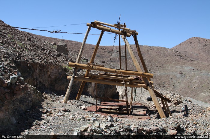 Peinecillo de la mina San Pedro de Cachiyuyo en la Region de Atacama, Chile