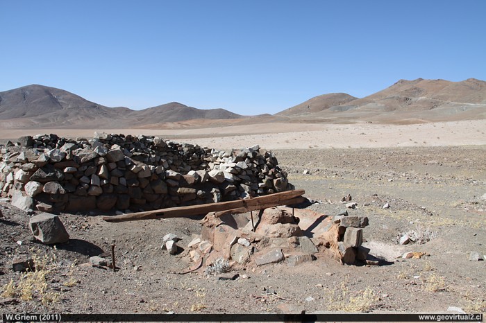 Ruinas y un Maray en Inca de Oro, Atacama