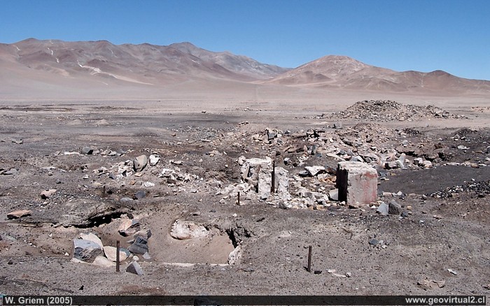 Ruinas de la planta de la mina Dulcinea, Desierto de Atacama - Chile