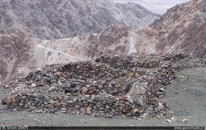 Ruinas de la mina Flor de Puquios, Desierto de Atacama - Chile