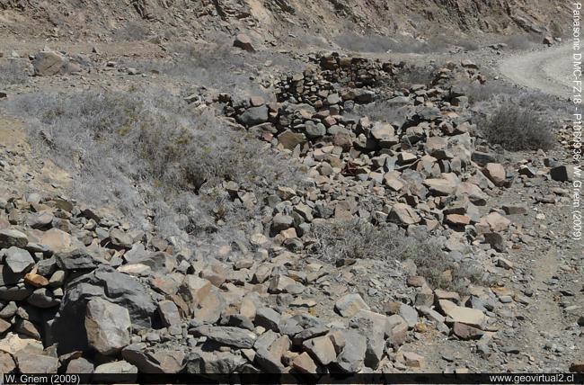 Ruinas de la mina Loreto, distrito minero Las Animas en Atacama, Chile