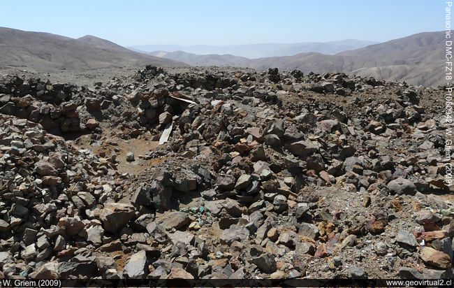 Ruinas de la mina Fronton en Las Animas, Región Atacama, Chile