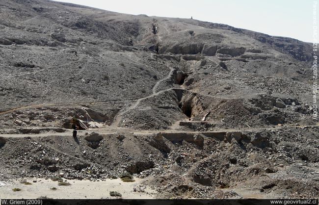 Veta de la mina La Paraguaya en Atacama, Chile