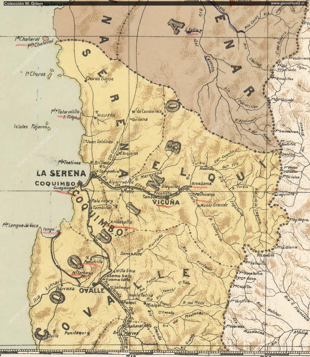 Mapa de 1903: Norte de Coquimbo, Orrego (1903)