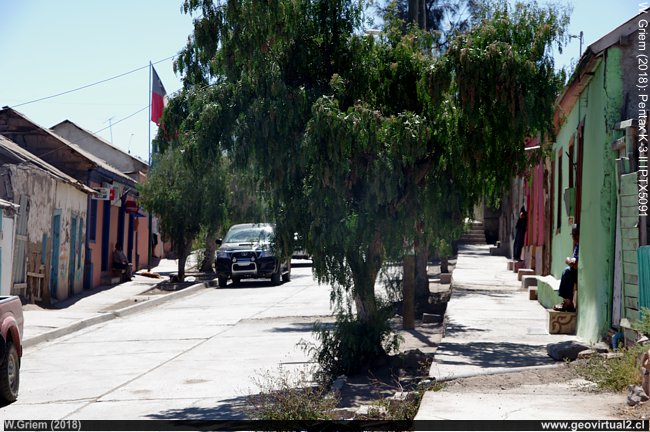 Calle en La Higuera, Región de Coquimbo, Chile