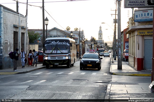 Calles en Ovalle, Región de Coquimbo, Chile
